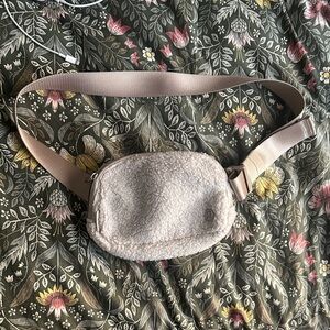 lululemon athletica Beige Sherpa Crossbody Bag